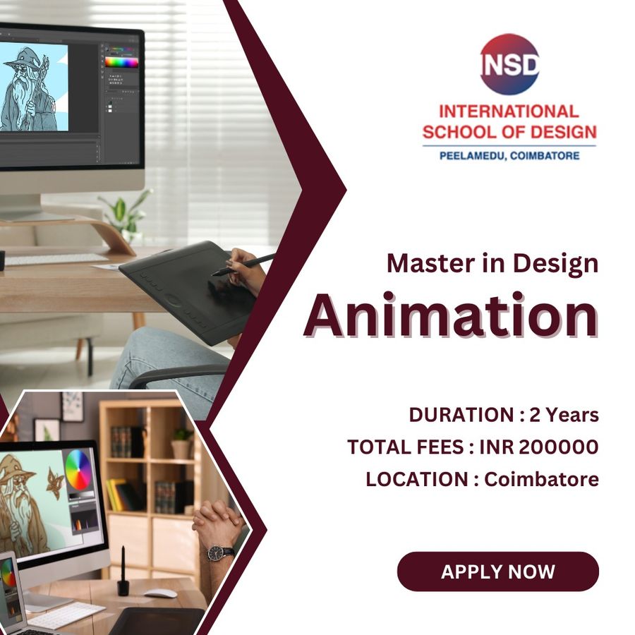 M.Des in Animation at International School of Design, Coimbatore